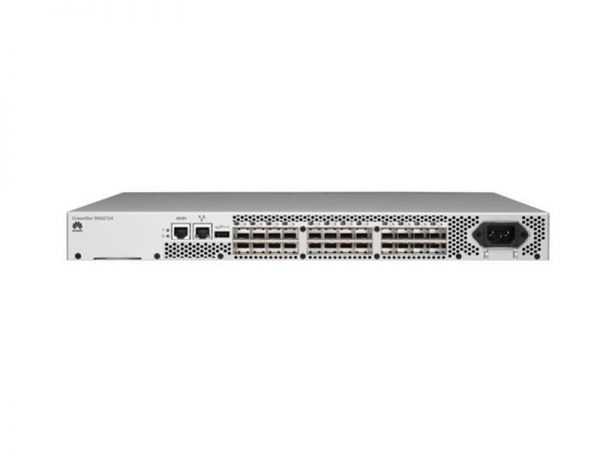 Huawei OceanStor SNS2248 FC Switch,48 Ports(24 ports activated,with 24*16Gb Multimode SFPs,Port side exhaust air flow),Dual PS(DC) SN2Z14FCSP